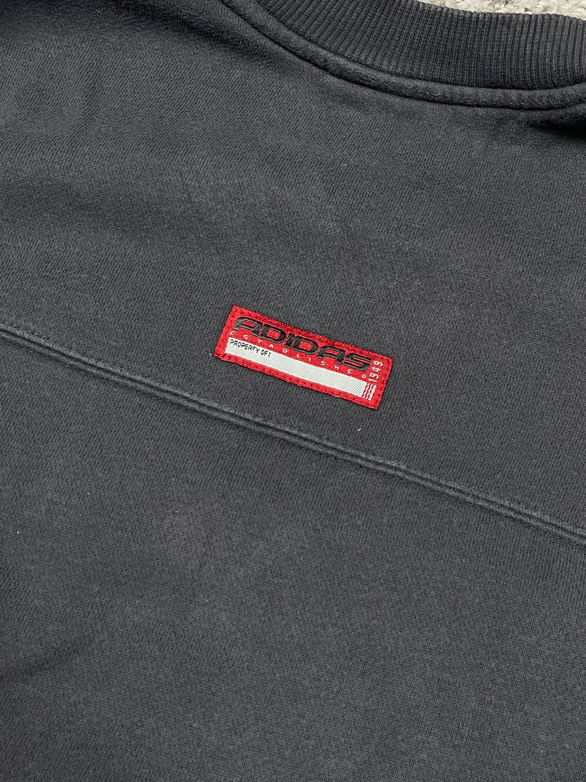 Adidas Hoodie Vintage 2000s "Gray/Red" (S)