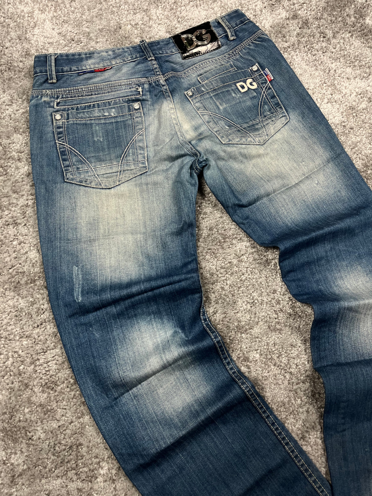 Jeans Dolce & Gabbana Y2K Baggy Streetwear con estampado "Denim" (33/43)