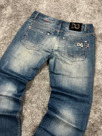 Jeans Dolce & Gabbana Y2K Baggy Streetwear con estampado "Denim" (33/43)