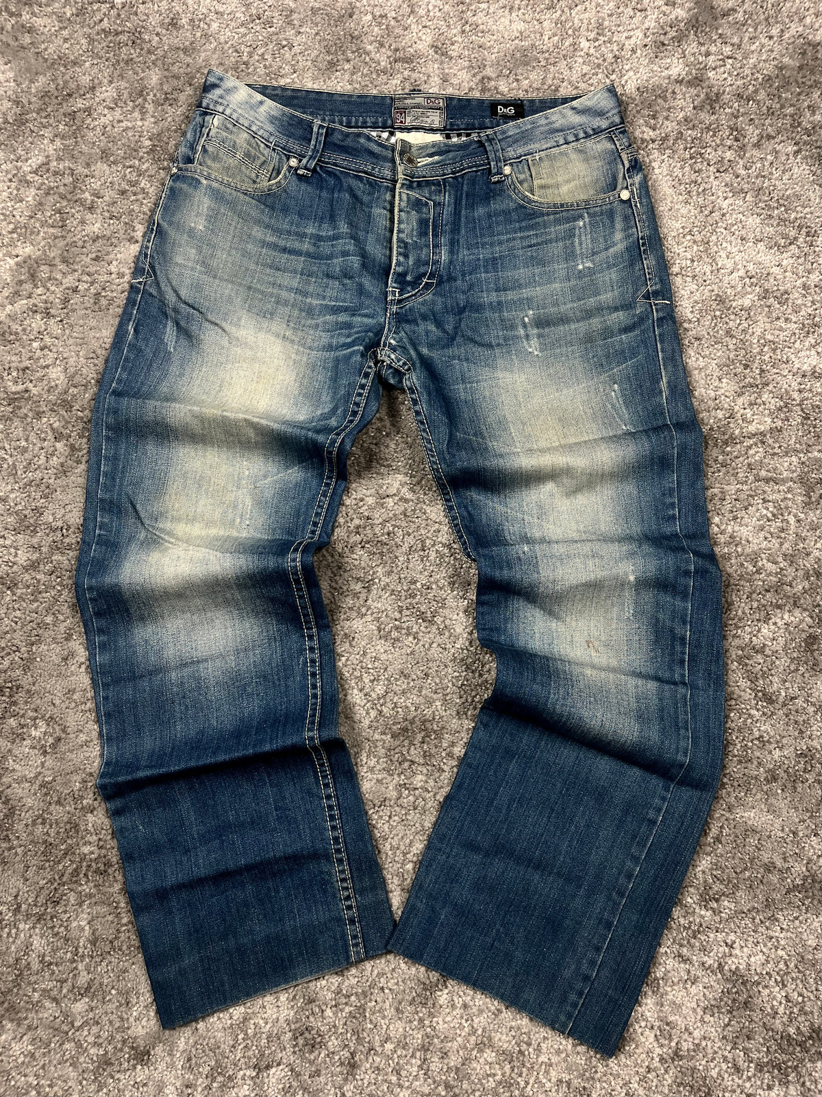 Dolce Gabbana Jeans Y2K Baggy Streetwear "Denim" Estampado (33/43)