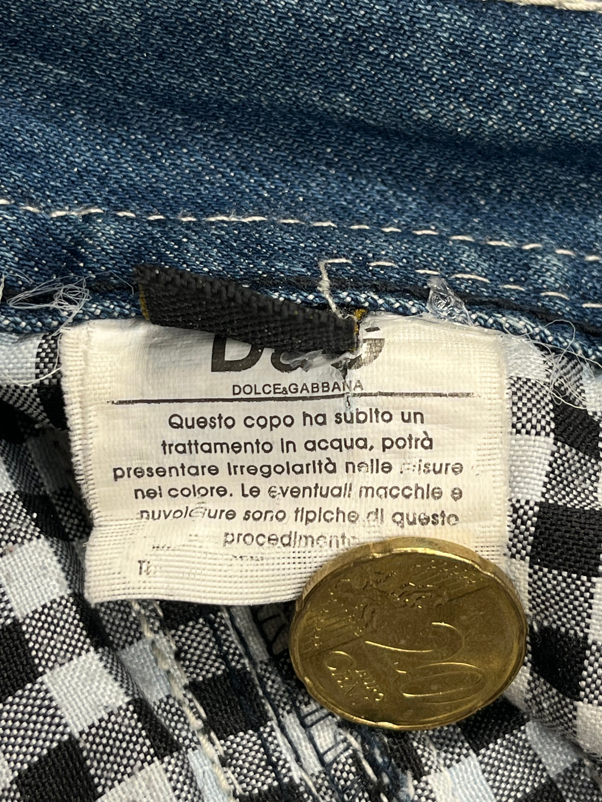 Jeans Dolce & Gabbana Y2K Baggy Streetwear con estampado "Denim" (33/43)