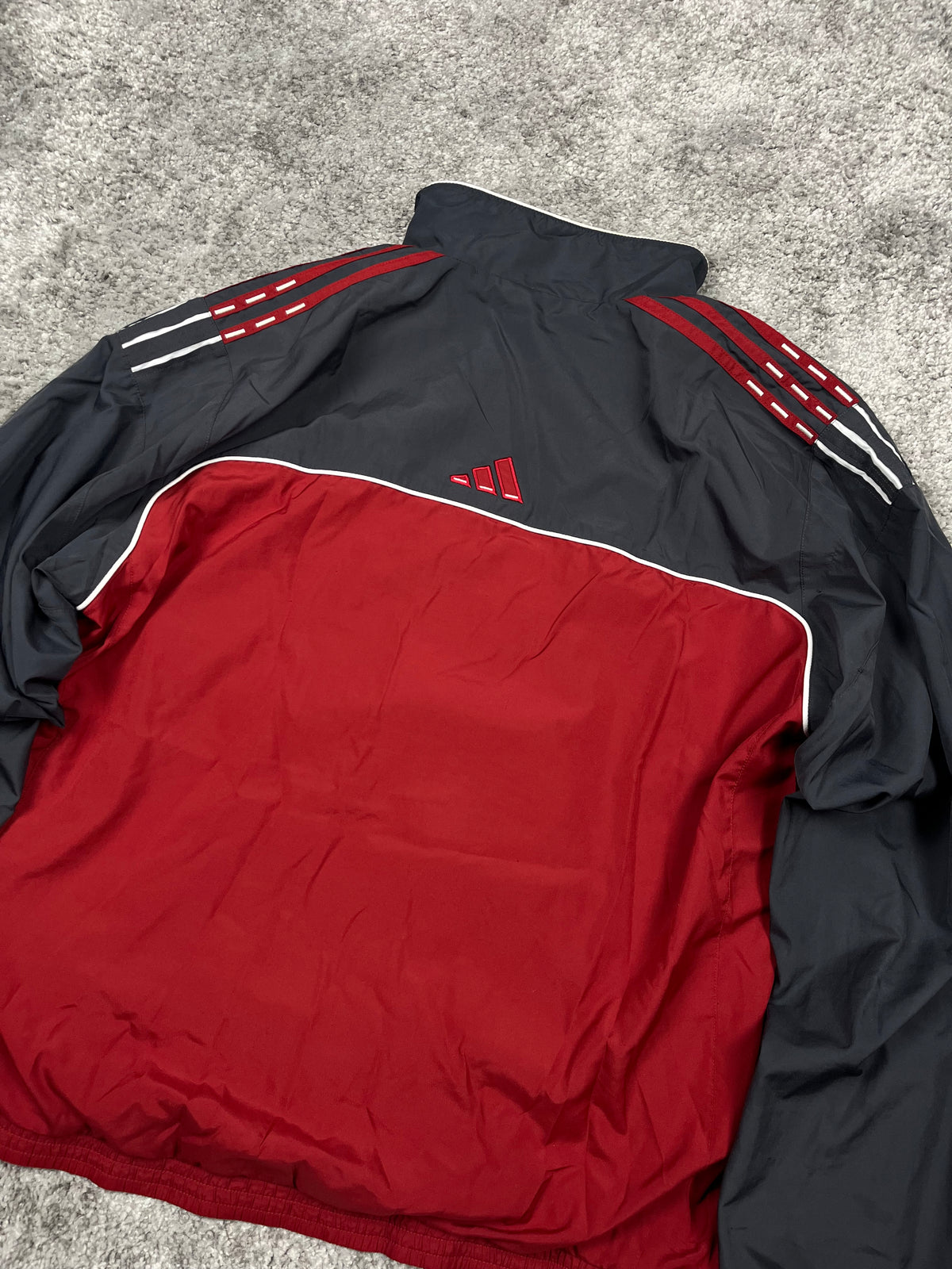 Adidas TrackJacket Vintage 2000s "Red/Gray" (L)