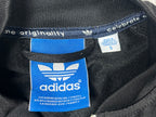 Sudadera con cremallera y capucha Adidas 3 bandas vintage años 2000 "Negro/Blanco" (S)