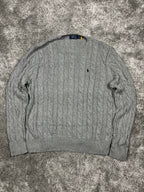 Polo Ralph Lauren Cable Knit Vintage "Grey" (L)