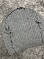 Polo Ralph Lauren Cable Knit Vintage "Grey" (L)
