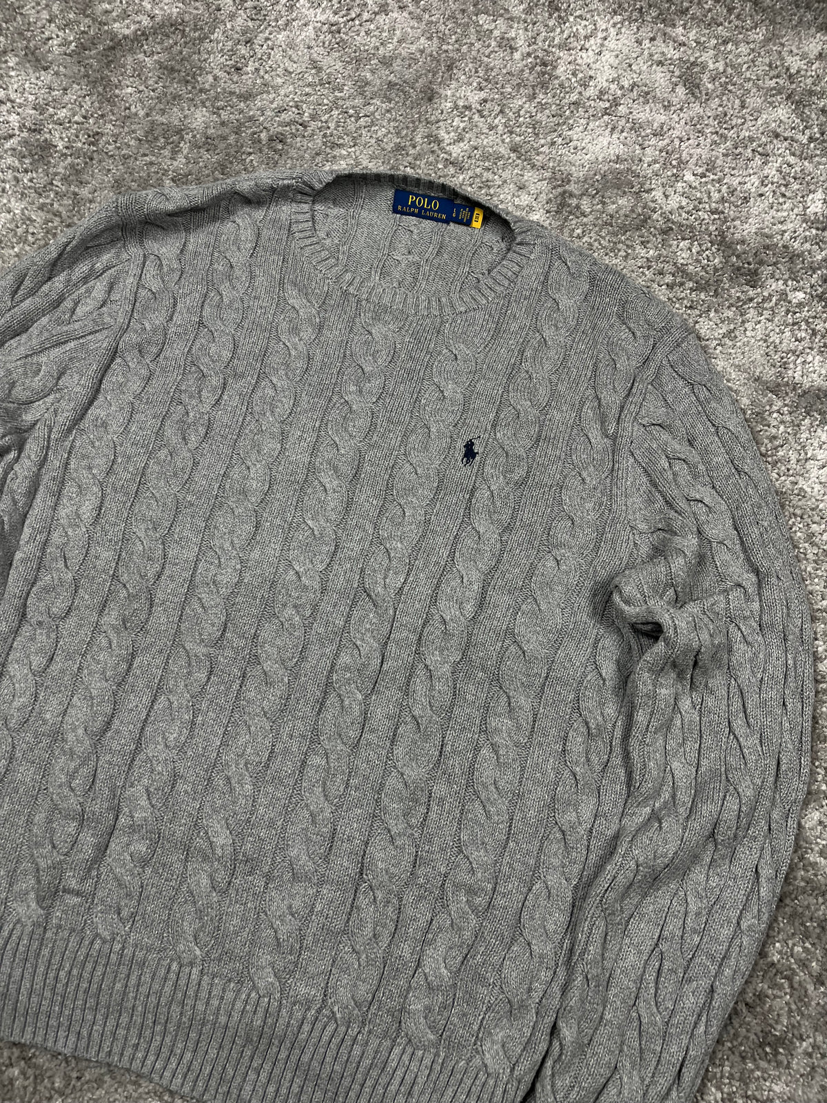Polo Ralph Lauren Cable Knit Vintage "Grey" (L)