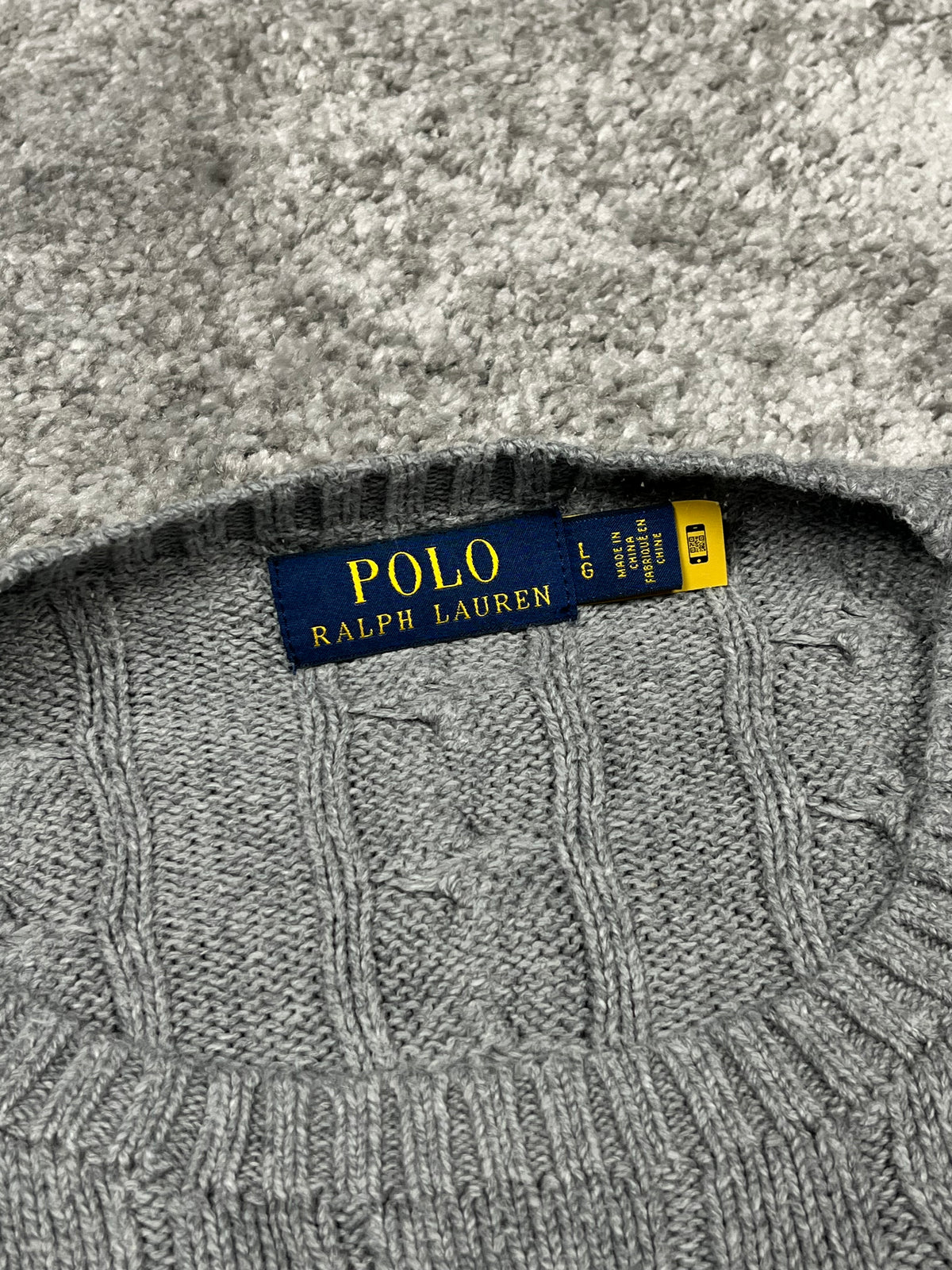 Polo Ralph Lauren Cable Knit Vintage "Grey" (L)