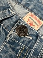 Jeans True Religion Y2K Baggy Streetwear "Denim" Estampado (30/40/S)