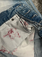 Jeans True Religion Y2K Baggy Streetwear "Denim" Estampado (30/40/S)