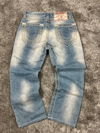 Jeans True Religion Y2K Baggy Streetwear "Denim" Estampado (30/40/S)