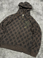 Sudadera con cremallera Nike Vintage años 2000 "Marrón/Negro" (M)