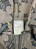 Sudadera con cremallera Nike Vintage años 2000 "Marrón/Negro" (M)