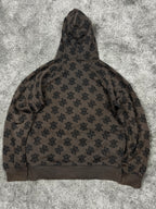 Sudadera con cremallera Nike Vintage años 2000 "Marrón/Negro" (M)
