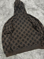 Sudadera con cremallera Nike Vintage años 2000 "Marrón/Negro" (M)
