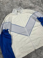 Veste de survêtement Nike Vintage années 2000 "Blanc/Bleu" (L)
