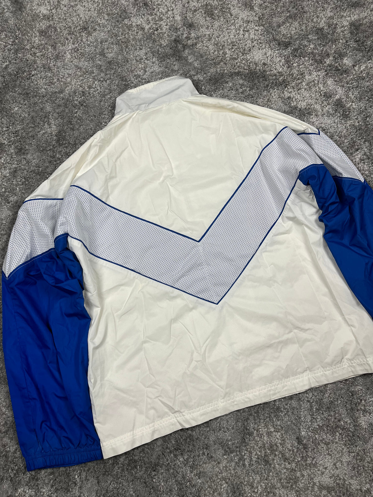 Veste de survêtement Nike Vintage années 2000 "Blanc/Bleu" (L)