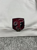Sweat à capuche Tribal vintage années 2000 "Blanc/Rouge/Noir" (L)
