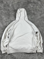 Sweat à capuche Tribal vintage années 2000 "Blanc/Rouge/Noir" (L)