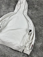 Sweat à capuche Tribal vintage années 2000 "Blanc/Rouge/Noir" (L)
