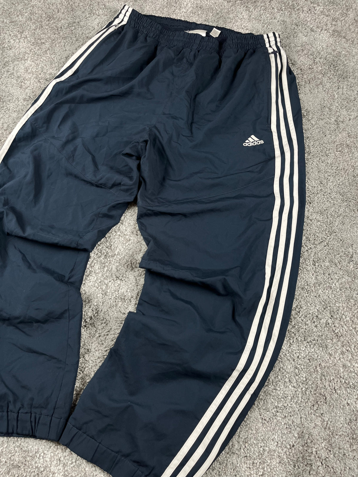 Pantalón de chándal Adidas Vintage años 2000 "Azul marino/Blanco" (L)