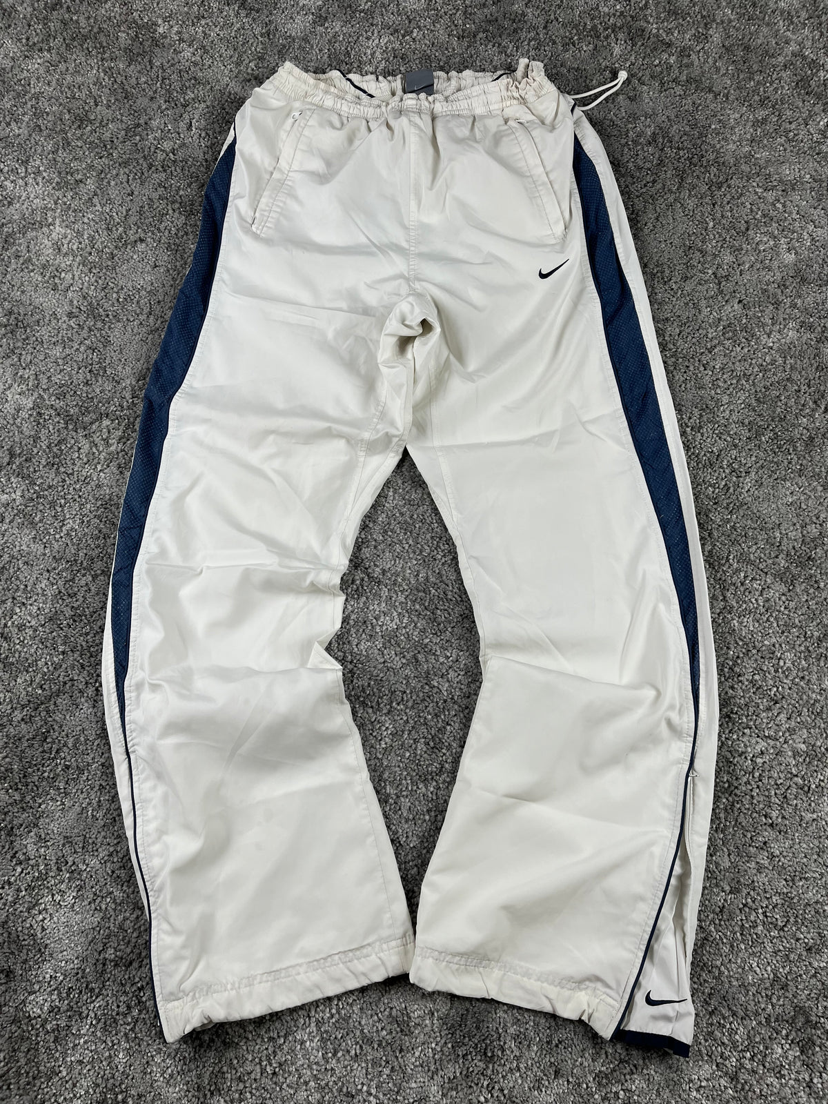 Pantalon de survêtement Nike vintage années 2000 "Blanc/Marine" (M)