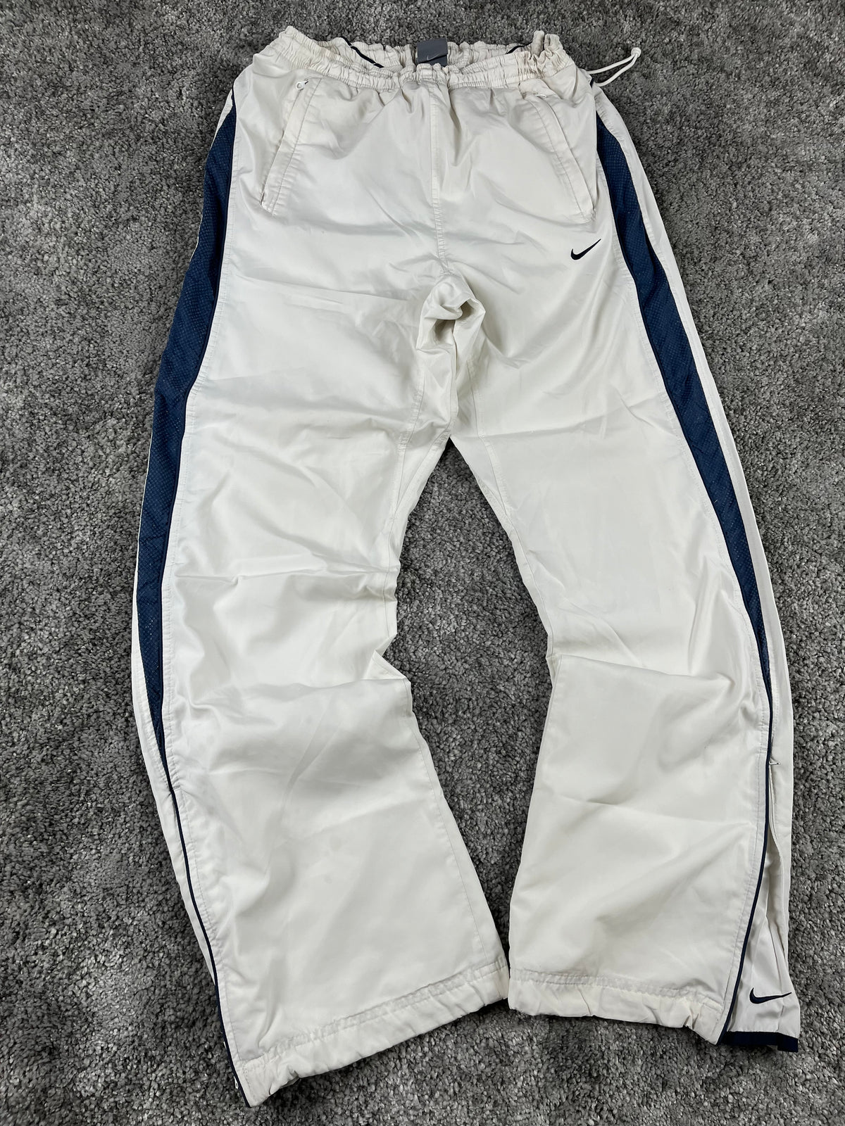 Pantalon de survêtement Nike vintage années 2000 "Blanc/Marine" (M)