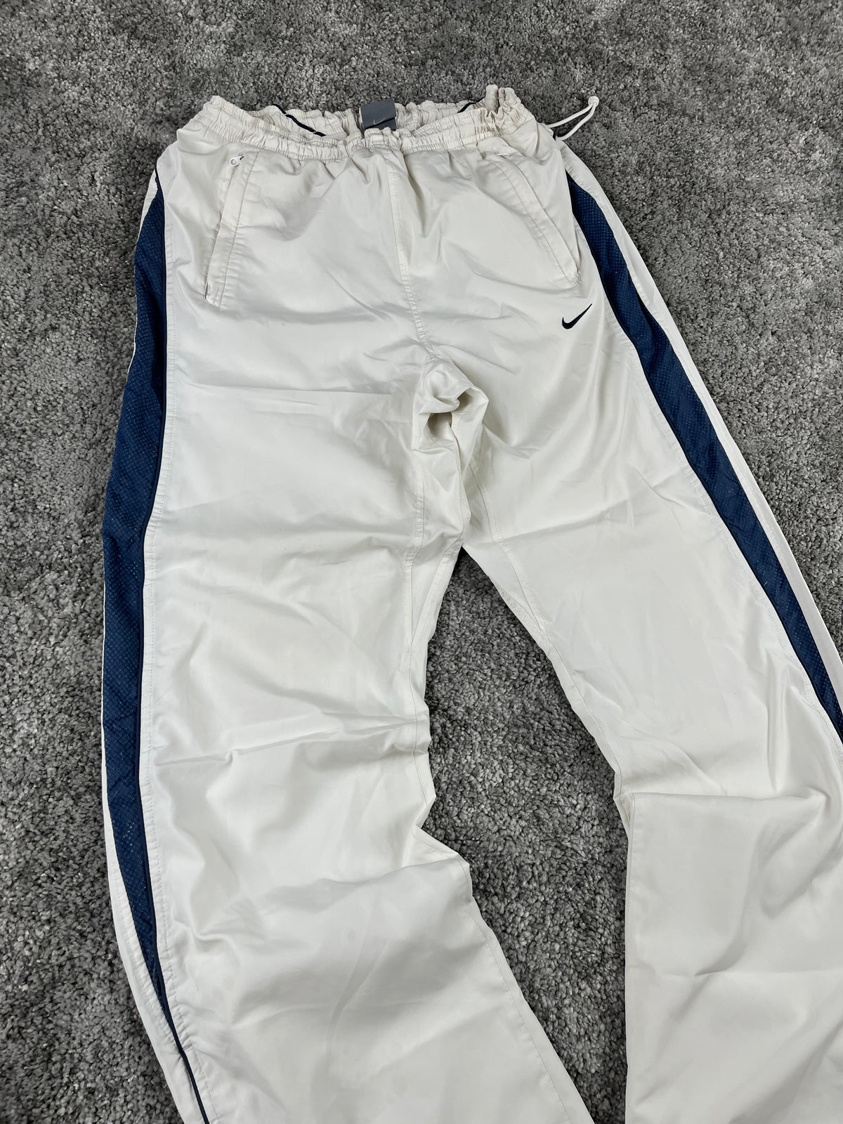 Pantalon de survêtement Nike vintage années 2000 "Blanc/Marine" (M)