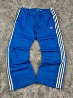 Pantalón de chándal Adidas 3 bandas vintage años 2000 "Azul/Blanco" (L)