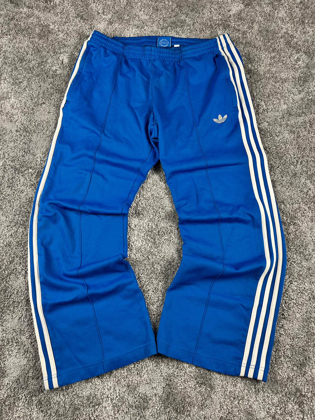 Pantalón de chándal Adidas 3 bandas vintage años 2000 "Azul/Blanco" (L)