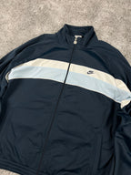 Nike Zipper/Hoodie Vintage 2000s "Navy/White" (M)