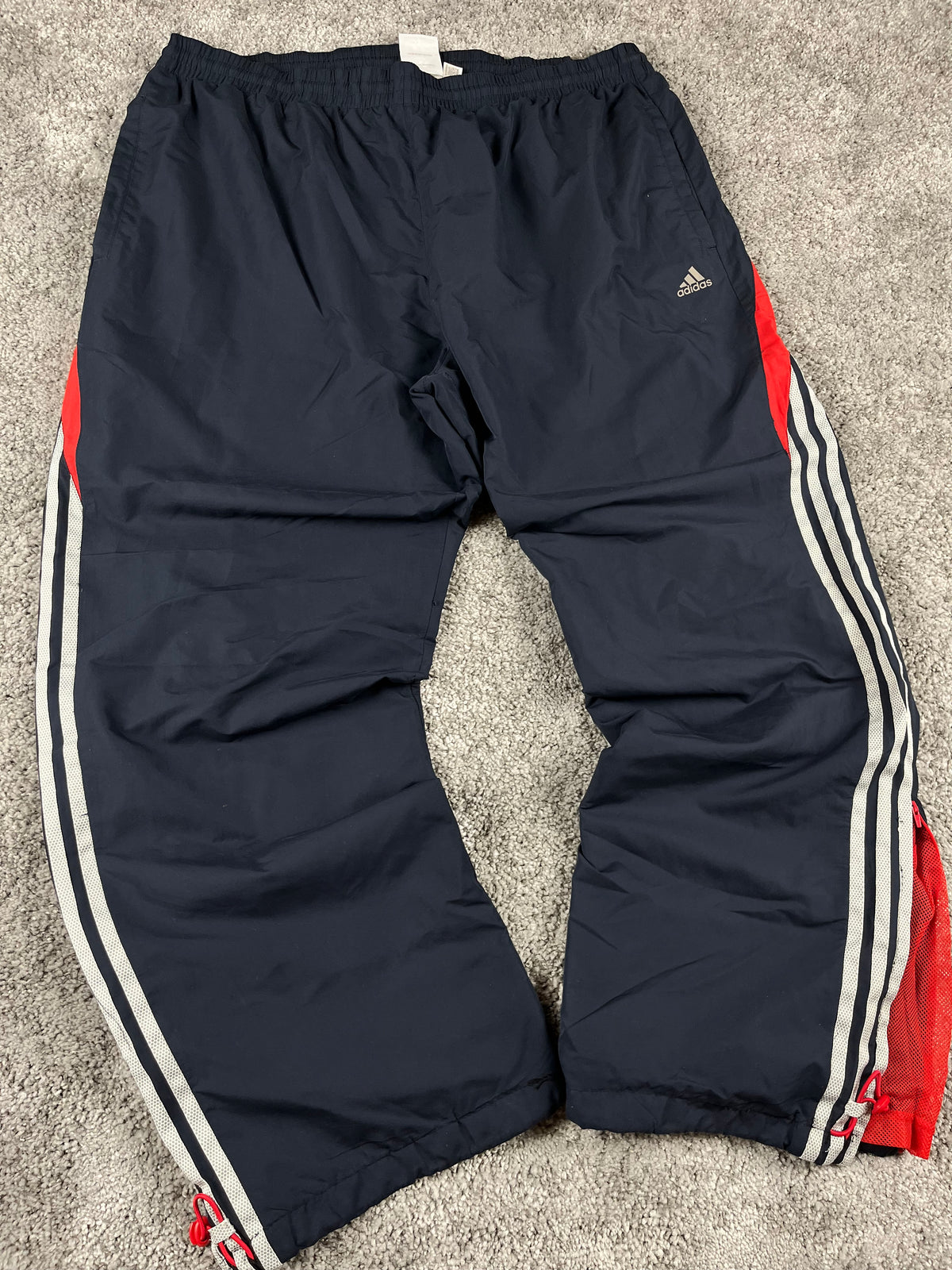 Pantalón de chándal Adidas vintage años 2000 "Azul marino/Blanco/Rojo" (XXL)