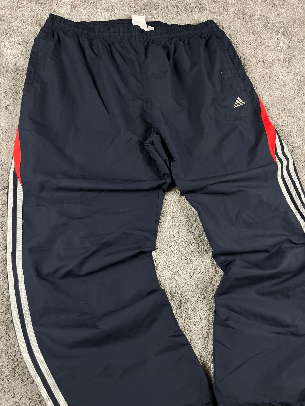 Pantalón de chándal Adidas vintage años 2000 "Azul marino/Blanco/Rojo" (XXL)