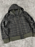 Chaqueta acolchada Dickies vintage de los años 2000 "Marrón/Negro" (M)