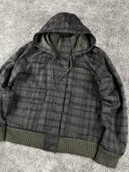 Chaqueta acolchada Dickies vintage de los años 2000 "Marrón/Negro" (M)