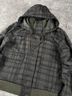 Chaqueta acolchada Dickies vintage de los años 2000 "Marrón/Negro" (M)