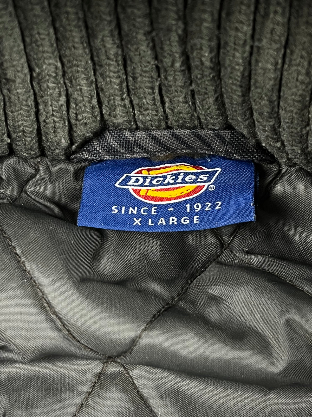 Chaqueta acolchada Dickies vintage de los años 2000 "Marrón/Negro" (M)