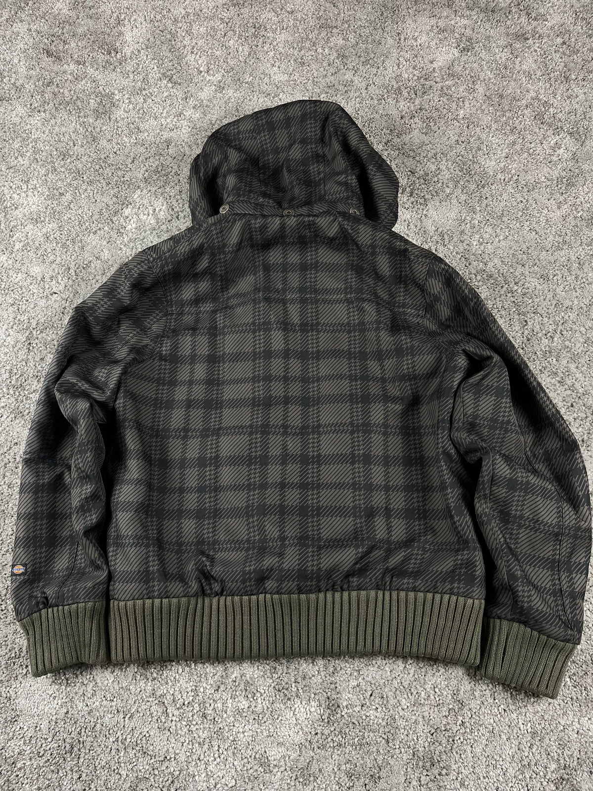 Chaqueta acolchada Dickies vintage de los años 2000 "Marrón/Negro" (M)
