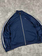 Nike Zipper/Hoodie Vintage 2000s "Navy/Gray" (L)