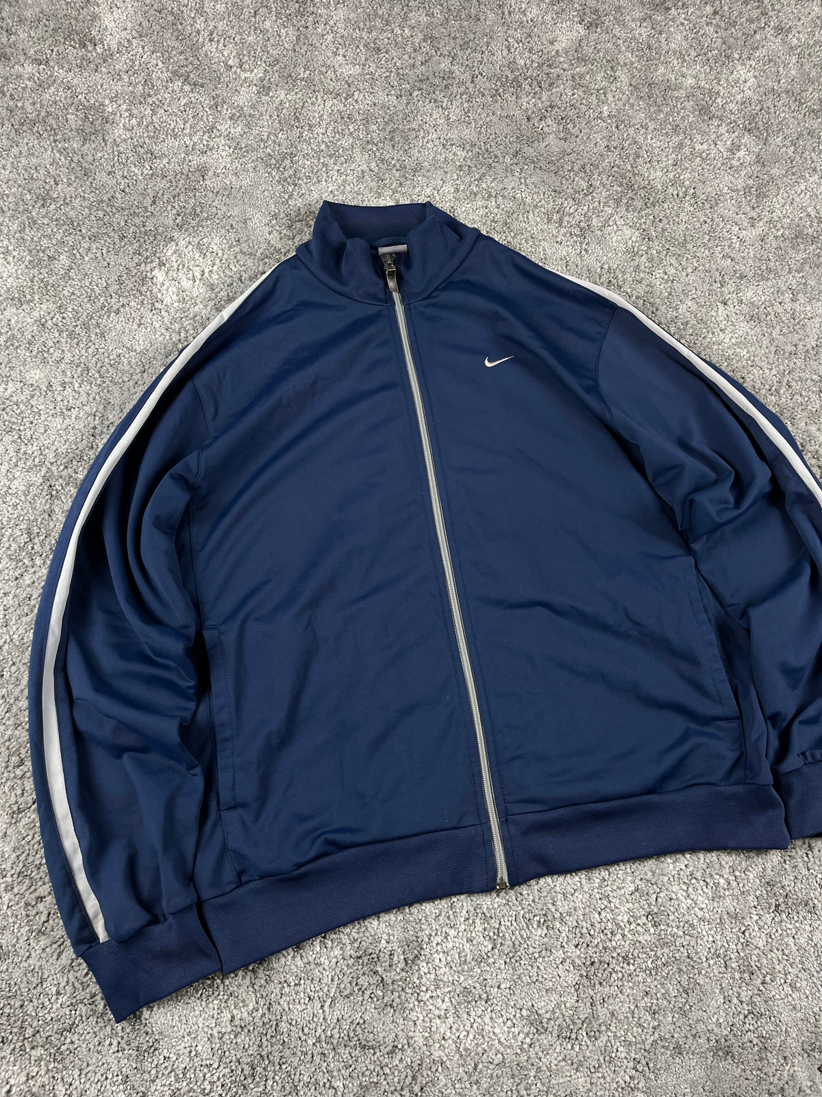 Nike Zipper/Hoodie Vintage 2000s "Navy/Gray" (L)