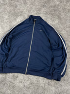 Nike Zipper/Hoodie Vintage 2000s "Navy/Gray" (L)