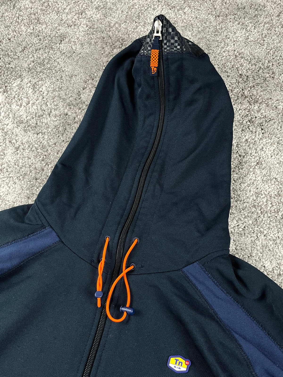 Nike TN Zipper/Hoodie Vintage 2000s "Navy/White" (XXL)