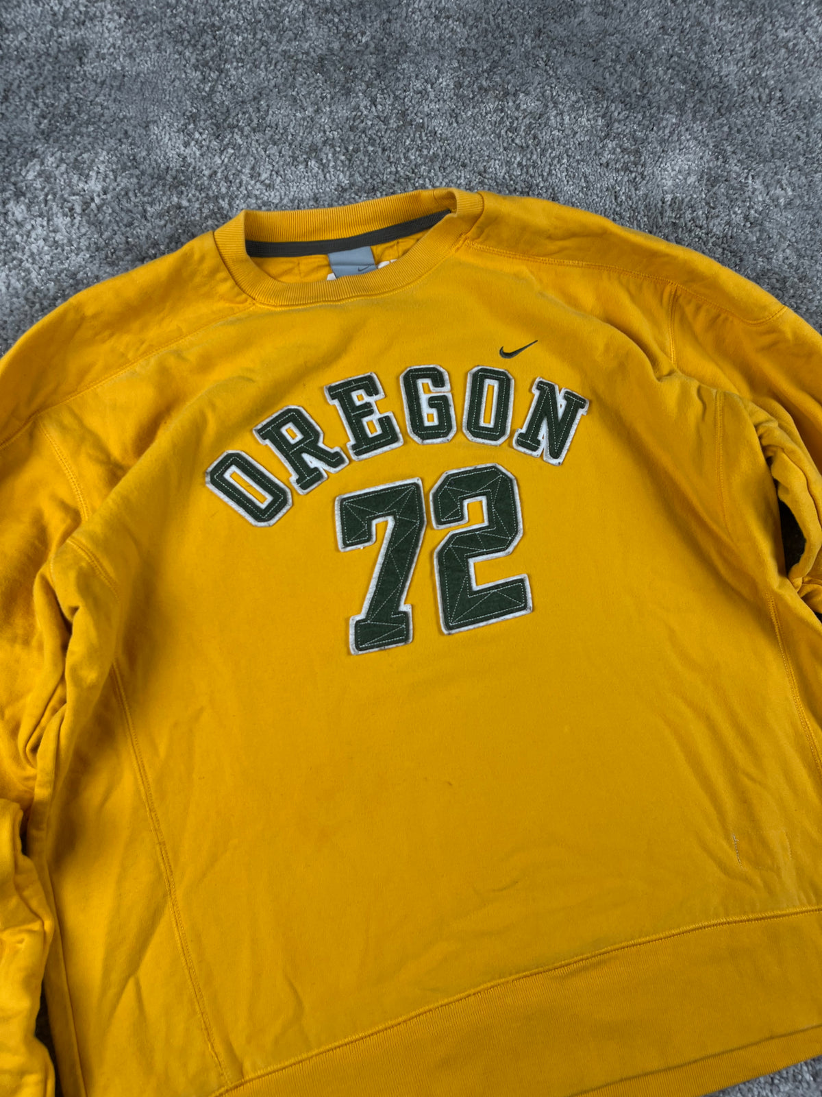 Nike Oregon 72 Hoodie Vintage 2000s "Yellow/Green" (L)