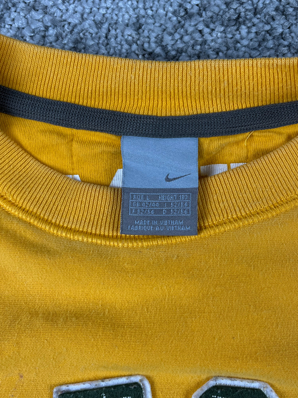 Sudadera Nike Oregon 72 Vintage años 2000 "Amarillo/Verde" (L)
