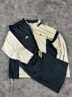 Chándal Adidas vintage años 2000 "Beige/Azul marino" (XL)