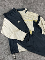 Chándal Adidas vintage años 2000 "Beige/Azul marino" (XL)
