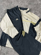 Chándal Adidas vintage años 2000 "Beige/Azul marino" (XL)