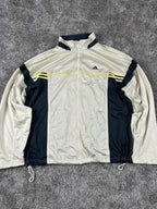 Chándal Adidas vintage años 2000 "Beige/Azul marino" (XL)