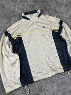 Chándal Adidas vintage años 2000 "Beige/Azul marino" (XL)