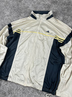 Chándal Adidas vintage años 2000 "Beige/Azul marino" (XL)