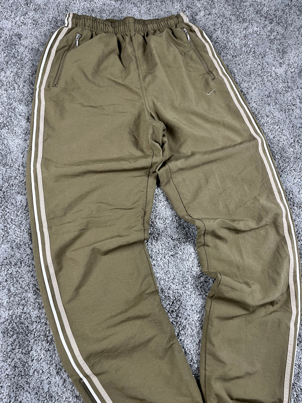 Pantalón de chándal Nike vintage años 2000 "Verde/Blanco" (S)